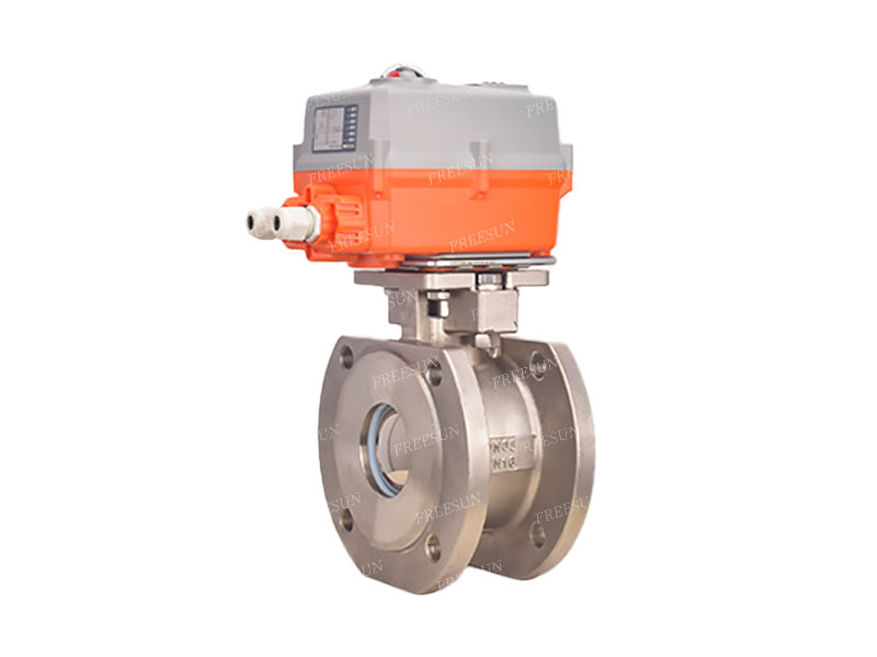 电动对夹式法兰球阀