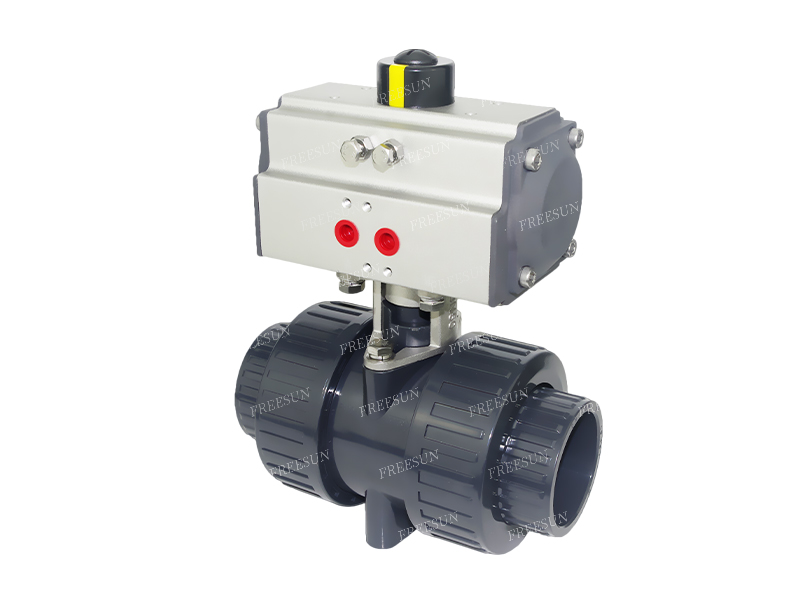 UPVC pneumatic ball valve