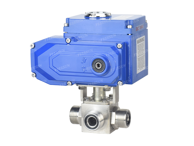 RL电动高压外丝三通球阀