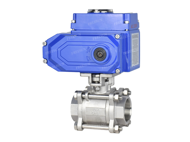 RL电动三片式丝扣球阀