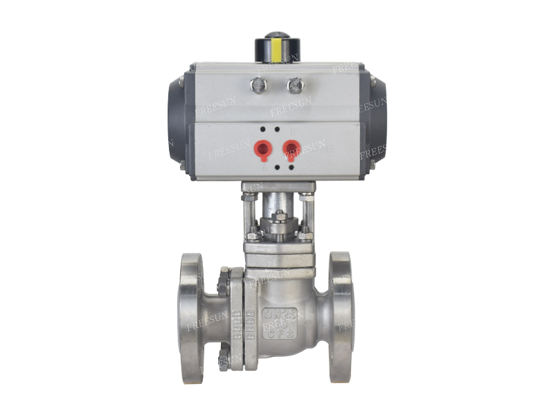 气动衬氟法兰球阀