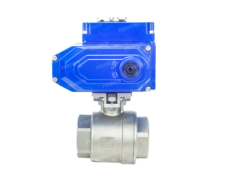 RL电动两片式丝扣球阀