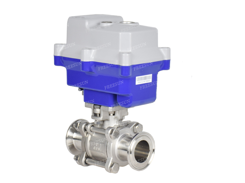 防爆电动快装卡盘球阀