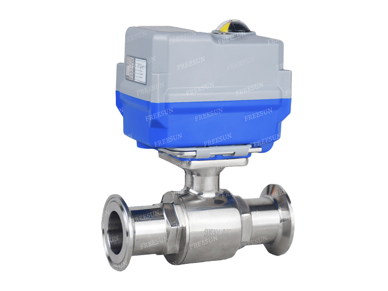 电动卫生级卡盘球阀