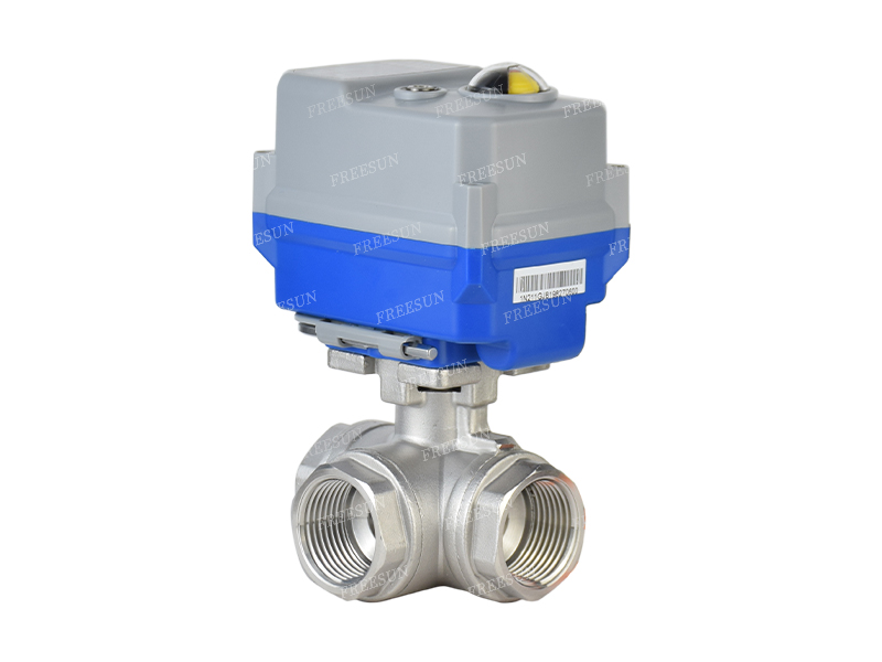 电动三通丝扣球阀