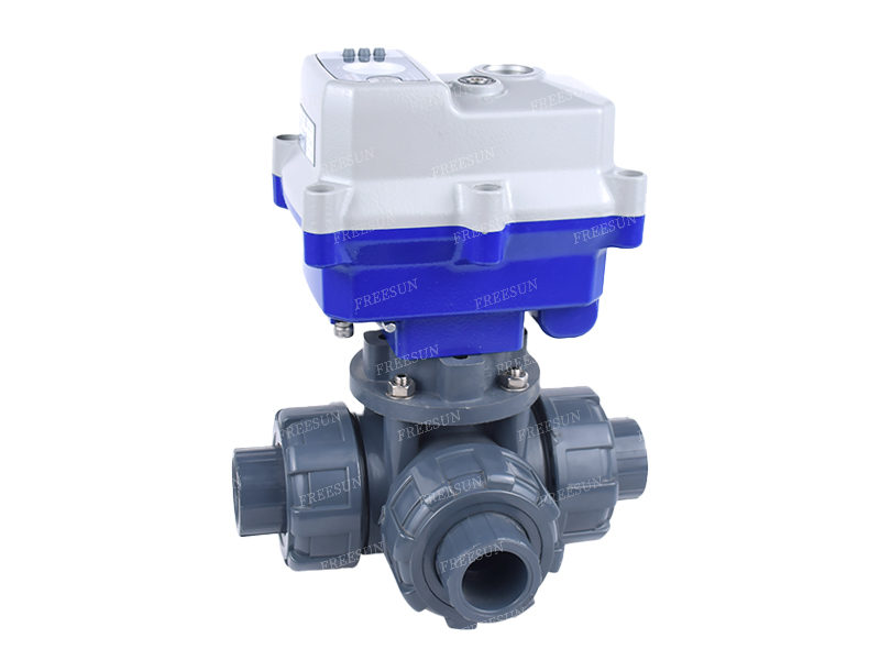 UPVC防爆电动三通球阀