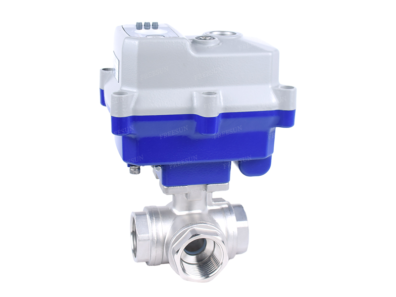 防爆电动螺纹三通球阀