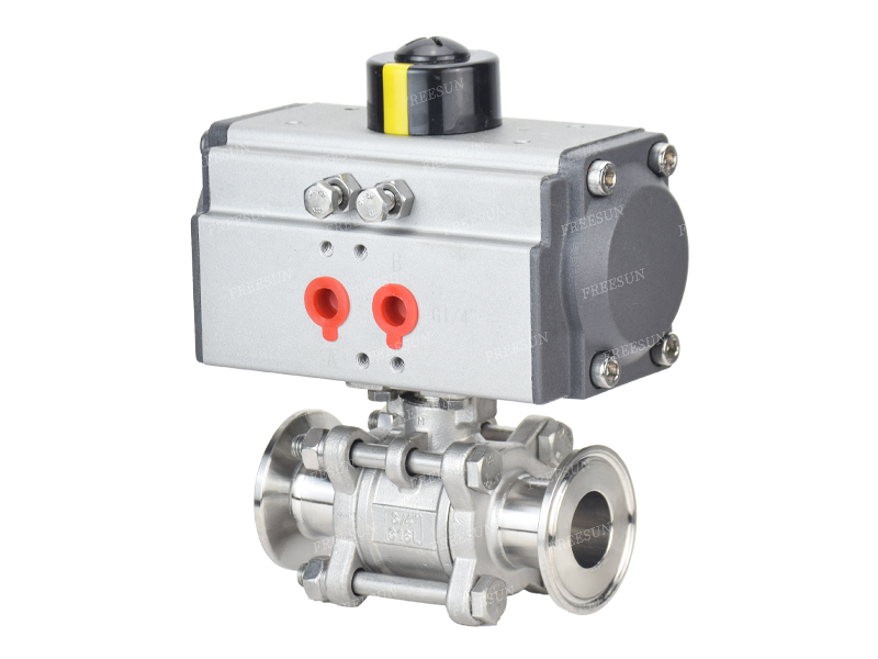 气动快装卡盘球阀