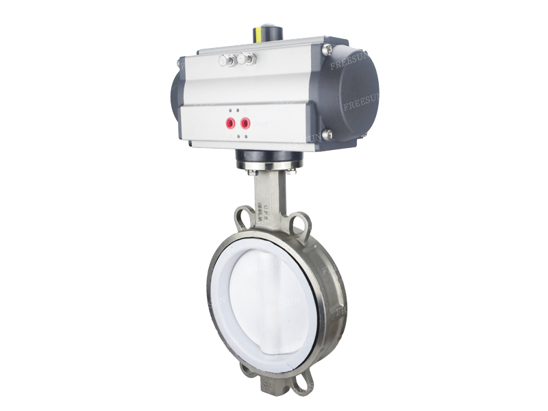 气动全衬氟不锈钢蝶阀