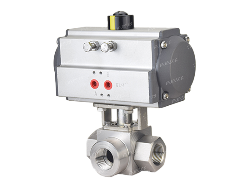 气动高压三通球阀