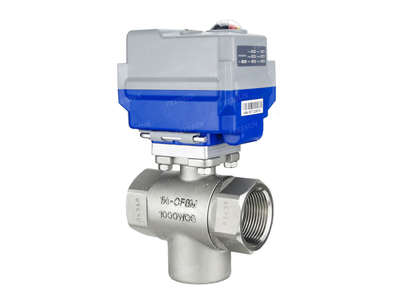 电动立式三通球阀