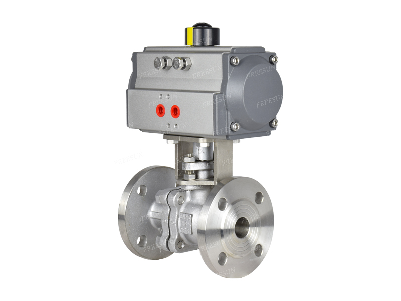 气动法兰球阀