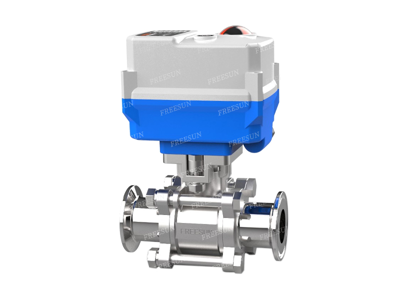 Electric quick-mount chuck ball valve